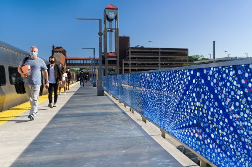 Public art at the White Plains train station